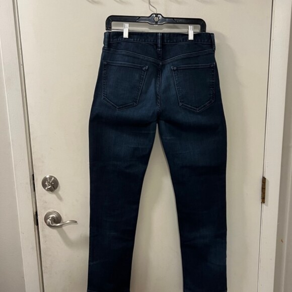 Banana Republic Mens Dark Washed Blue Slim Straight Leg Denim Jeans Size 32 x 32 - Picture 4 of 10